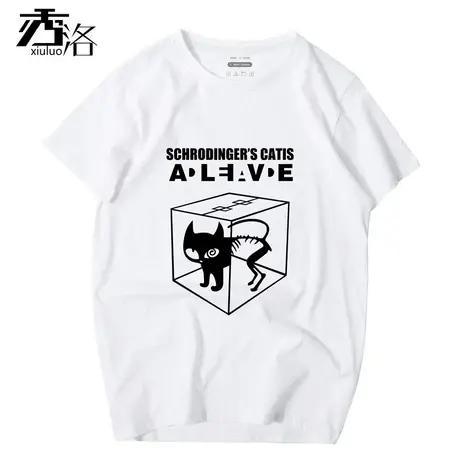 秀洛美剧生活大爆炸同款衣服谢耳朵sheldon薛定谔的猫T恤男女短袖商品大图