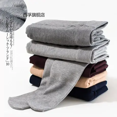 光板龙爪毛加厚脚底加绒修身显瘦微压力棉一体连裤袜女商品大图