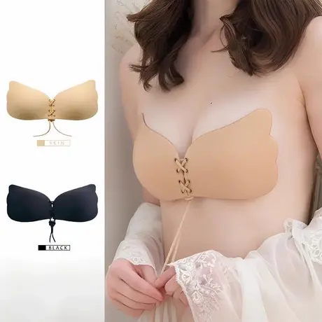 胸贴女婚纱显大小胸平胸专用无肩带隐形文胸聚拢上托硅胶乳贴胸垫商品大图