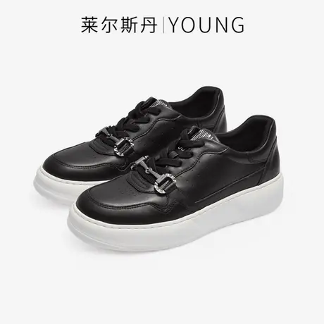 莱尔斯丹2023秋季新款Y系列纯色百搭低帮平底休闲板鞋女鞋4T44506商品大图
