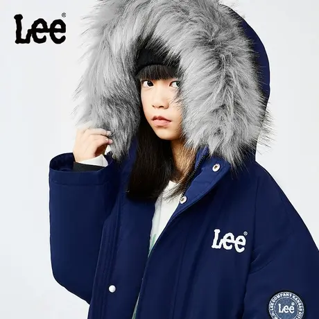 Lee儿童厚羽绒服冬季中大童时尚ins男童中长款羽绒衣图片