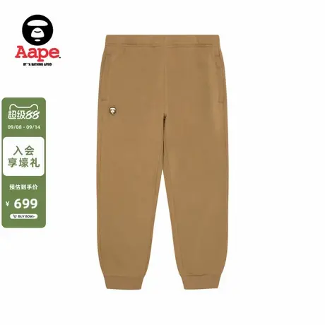 Aape旗舰店男装秋冬小标徽章简约休闲潮流束脚裤C636XXP商品大图