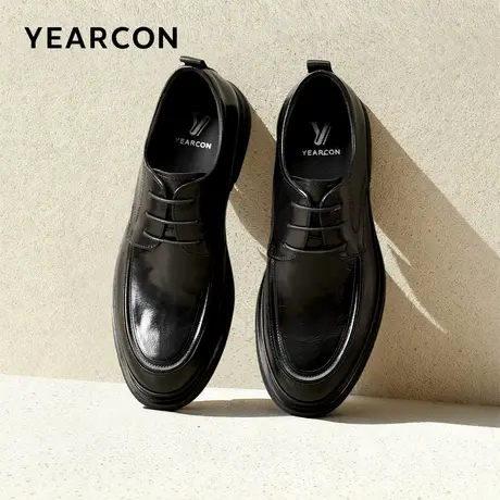 意尔康男鞋2026春季高端真皮商务正装西装皮鞋英伦风单鞋新郎婚鞋商品大图