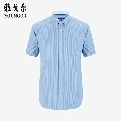 【商场同款】雅戈尔男士短袖衬衫春夏新款官方短袖衬衫男S3025商品大图