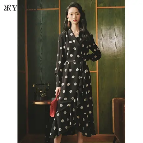 【1996系列】YINER音儿女装冬季桑蚕丝连衣裙图片