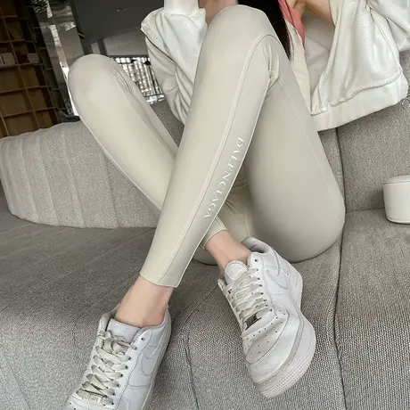 高腰鲨鱼裤女2024春秋外穿薄款无尴尬线提臀紧身打底芭比云感裤子图片