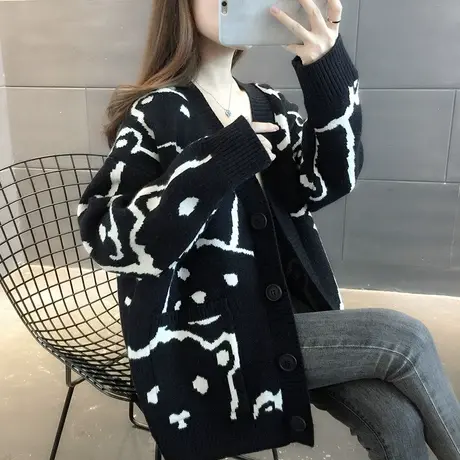 毛衣2024年新款女装春秋季春款春装女士针织开衫宽松百搭外穿爆款图片