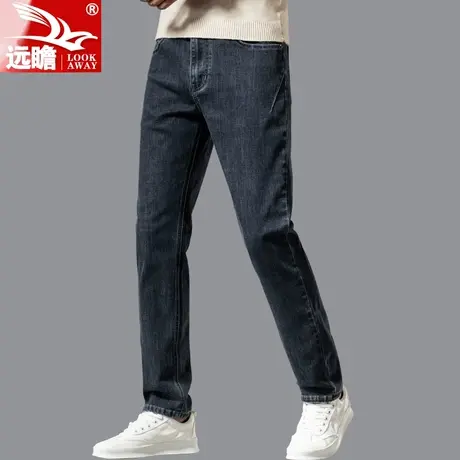 牛仔裤男春季宽松直筒男裤2023新款休闲修身裤子男士春秋款长裤潮商品大图