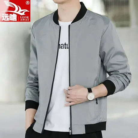 男士外套春秋季2023年新款棒球领高端夹克男装潮流棒球服休闲上衣商品大图