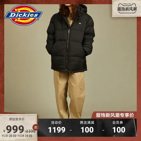 Dickies 秋冬 男女情侣连帽休闲棉服保暖外套图片