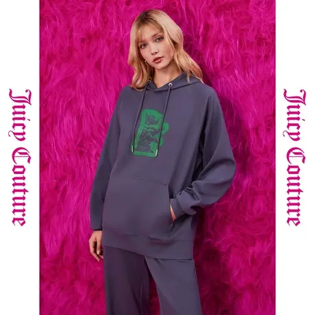 Juicy Couture橘滋23秋冬新款印花连帽女式卫衣商品大图