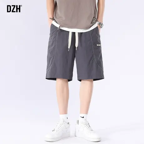 男士休闲五分裤男款夏季薄款宽松裤子2023年新款冰丝短裤运动美式商品大图