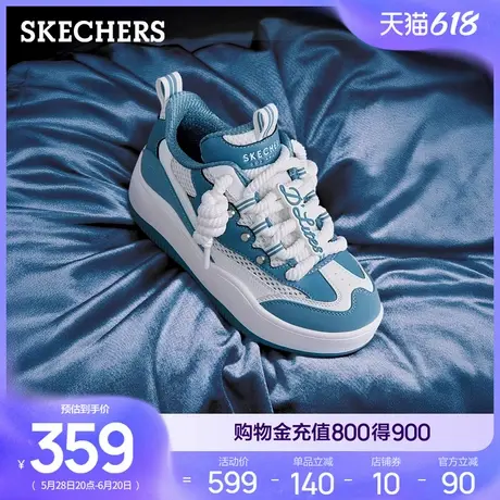 斯凯奇2025年新款夏女鞋厚底增高复古板鞋时尚潮流百搭休闲运动鞋商品大图