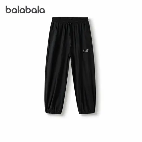 巴拉巴拉男童裤子中大童运动束脚裤儿童凉感长裤2025夏装新款童装图片