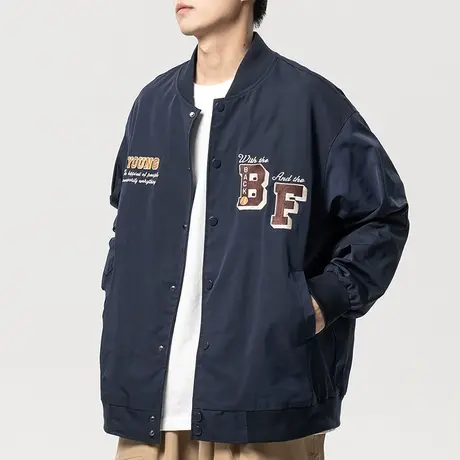 青少年学院风棒球服外套男高级感痞帅秋季运动夹克2023年新款男装商品大图