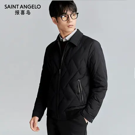 【轻薄羽绒】报喜鸟冬季新款男士商务休闲鹅绒羽绒服上衣外套男商品大图