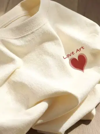 情侣装:仿棉短袖t恤女2023新款夏季美式复古港味chic正肩显瘦上衣商品大图