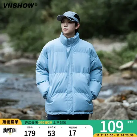 VIISHOW加厚保暖宽松面包服衣服潮牌冬季男生痞帅棉衣美式棉服男商品大图