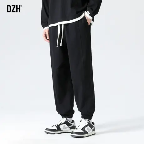 男士束脚休闲裤男春夏款潮流韩版宽松黑色裤子2023年新款长裤百搭商品大图