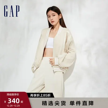 Gap女装早春时尚宽松落肩廓形短款外套高级休闲夹克外套889277图片