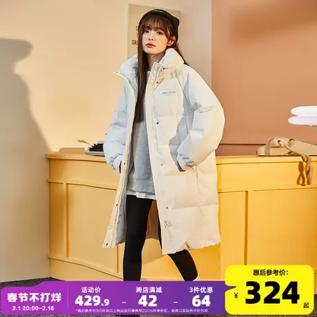 唐狮2023冬季新款女羽绒服中长款立领韩版潮酷加厚保暖上衣外套DY图片