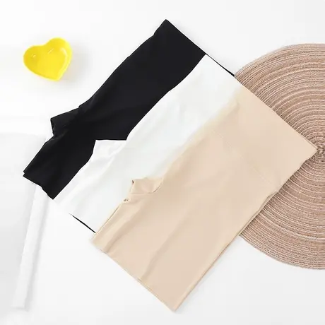 素飞冰丝打底裤高弹力收腰显瘦三分短裤夏季薄款无痕安全裤防走光商品大图