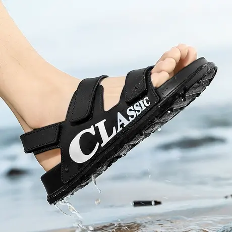 雨鞋男款时尚轻便钓鱼鞋防滑速干涉水鞋厨房沙滩洞洞鞋夏天防水鞋商品大图