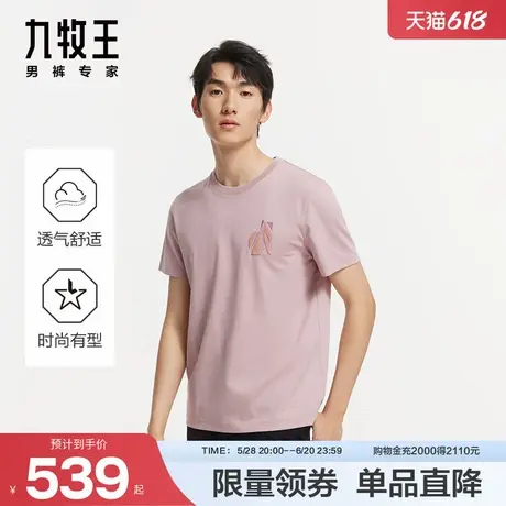 [明星同款][商场同款]九牧王男装24秋新品JT2D22037舒适百搭上衣图片