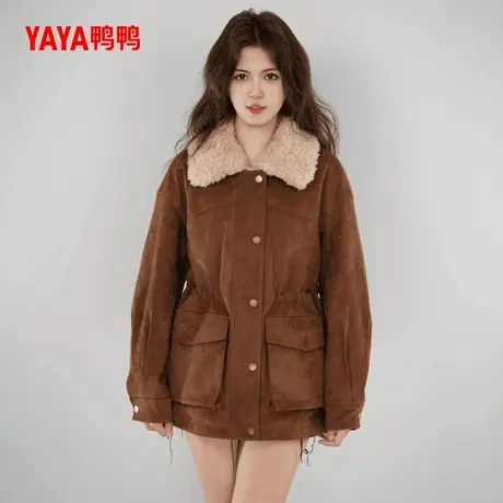 【鸭鸭甄选】羽绒服女中长款2024年冬季反季加厚鸭绒保暖外套商品大图