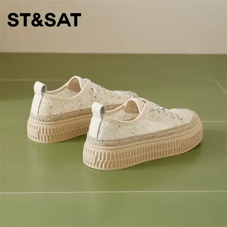 星期六渔夫鞋女夏2025夏季女鞋新款女款爆款鞋子夏款透气帆布网鞋商品大图