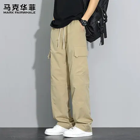 马克华菲伞兵工装裤男士2025新款秋季户外冲锋阔腿休闲长裤子男X商品大图