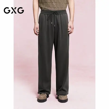 GXG男装 宽松直筒长裤通勤男士休闲裤轻薄运动裤子 25年夏季新品商品大图