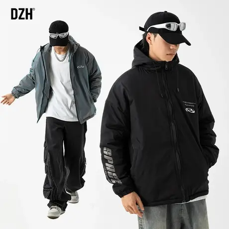 男士冬季外套男棉服高级感痞帅2023新款保暖棉衣男款加厚美式夹克商品大图