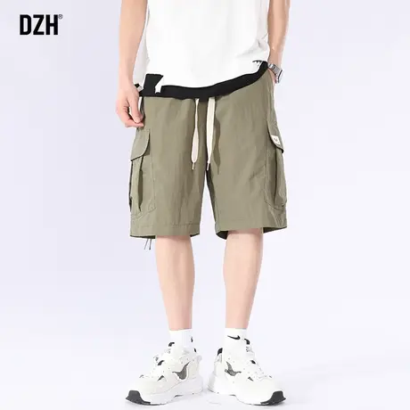 男士冰丝裤子男工装短裤潮牌夏季薄款运动外穿男生夏天五分裤中裤商品大图