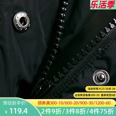 秋水伊人2019冬季新款时尚纯色大毛领束腰羽绒服女外套F339商品大图