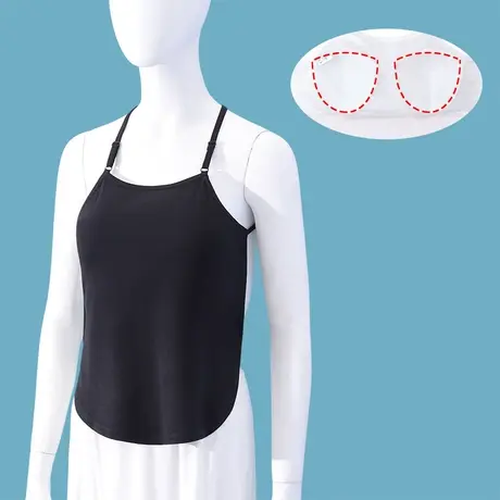 肚兜式胸罩带胸垫成人护肚吊带睡衣免穿内衣女商品大图
