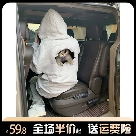 春秋薄款连帽卫衣女2024爆款美式复古小个子宽松外套慵懒风上衣潮图片