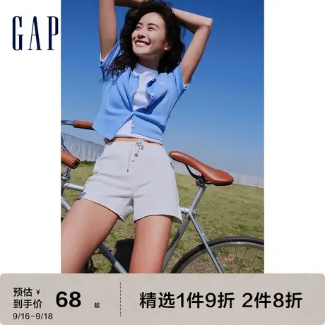 【女友T】Gap女装正肩T恤LOGO针织短袖夏季新款598252显瘦复古图片