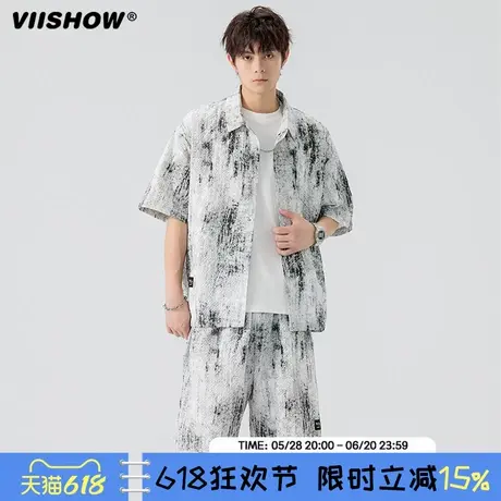 夏季新款短袖衬衫男士2025年夏季新品青年宽松韩版衬衣时尚潮上衣商品大图