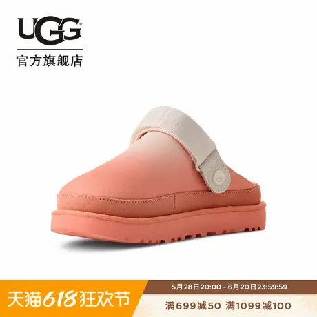 UGG夏季新款女士舒适时尚简约厚底包头一脚蹬懒人休闲鞋 1167535图片