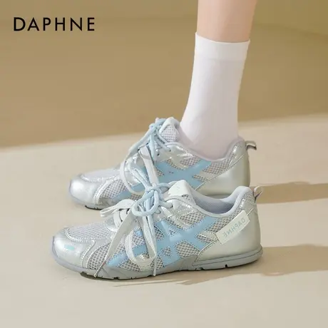 达芙妮德训鞋女款2025夏季新款网面透气芭蕾女鞋平底百搭运动鞋女商品大图
