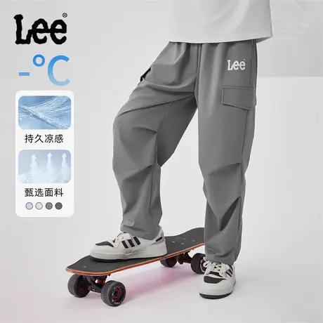 lee儿童裤子男2025年夏季新款男女童装休闲裤子薄款多色九分裤子图片
