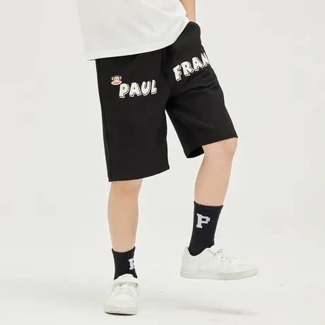 大嘴猴儿童纯棉松紧带中裤五分裤男童女童休闲短裤薄软舒适中童裤商品大图