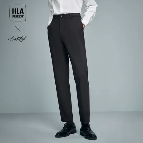 HLA/海澜之家商务西裤25春夏季新款挺括有型爸爸休闲裤子男大码图片