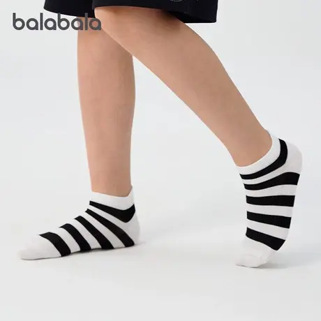 巴拉巴拉男童船袜夏季网眼袜子薄款透气儿童短袜学院风弹力四双装图片