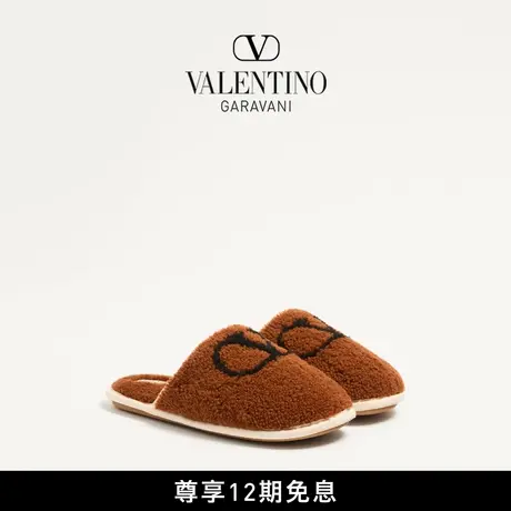 [早秋新品]华伦天奴VALENTINO男士 TA CHAMBRE 羊毛拖鞋商品大图