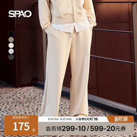 SPAO韩国同款25年秋季新品女士时尚基础日常休闲直筒长裤商品大图