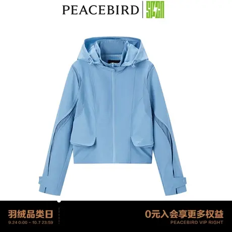 【商场同款】太平鸟女装2023秋季新款SPCN撞色便服外套ASBBD3101商品大图