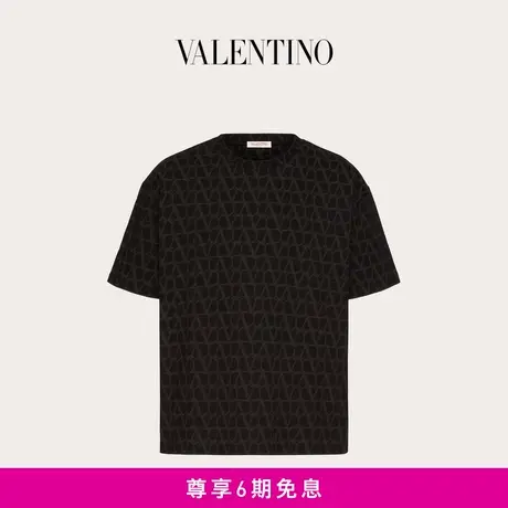 【24期免息】华伦天奴VALENTINO男士V标志印花棉质T恤商品大图