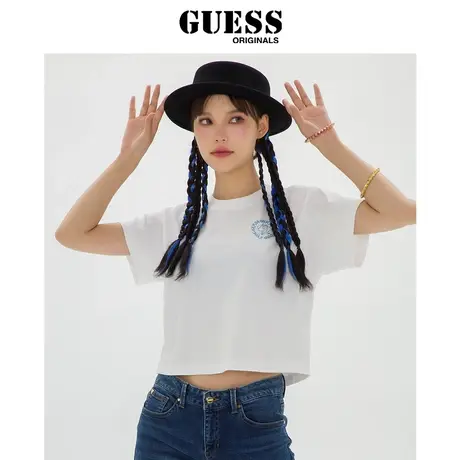 GUESSOriginals  X IRENEISGOOD 女士经典宽松圆领短袖T恤图片
